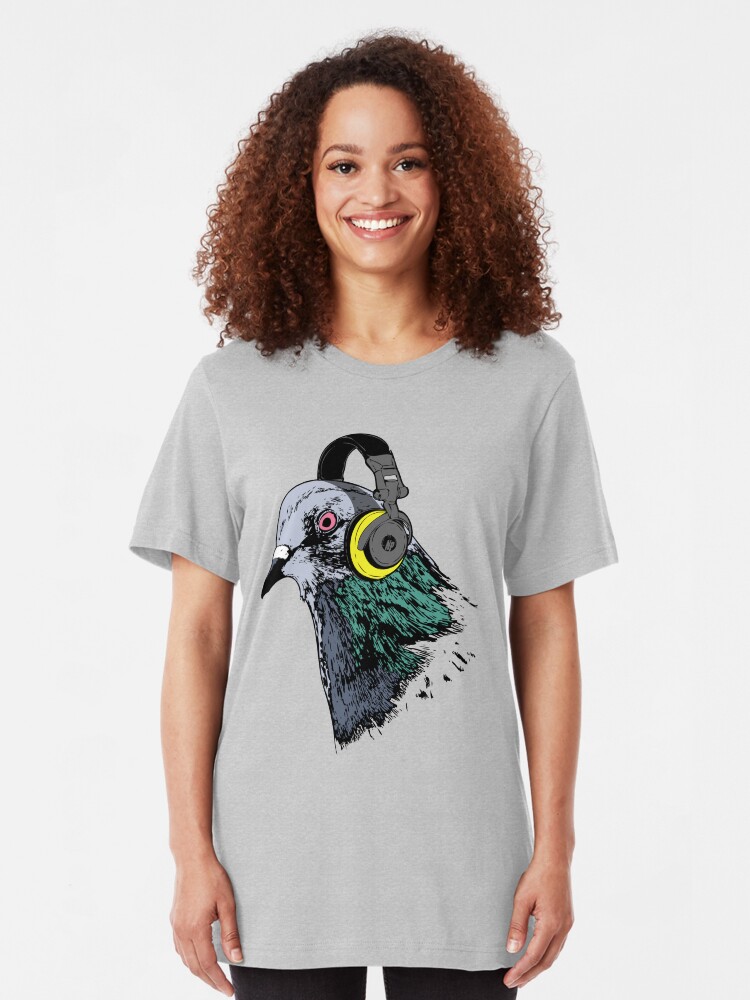 Alternate view of Techno Pigeon v2 Slim Fit T-Shirt