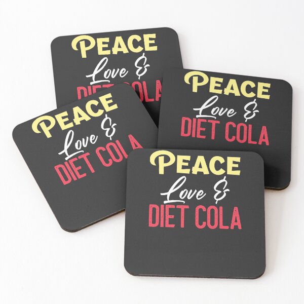 Item preview, Peace Love & Diet Cola Soda Lover Gift designed and sold by EricJP.