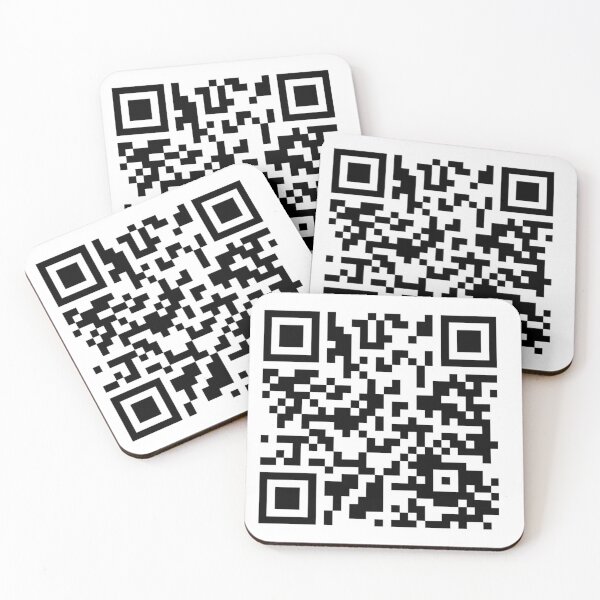 Item preview, "never gonna give you up" by rick QR code designed and sold by Friend of Frogs.
