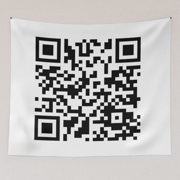 Item preview, "never gonna give you up" by rick QR code designed and sold by Friend of Frogs.
