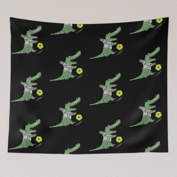 Item preview, Alligator enjoy playing football designed and sold by koonam.