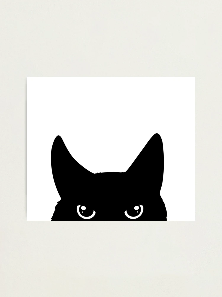 Peeking Black Cat Potholder