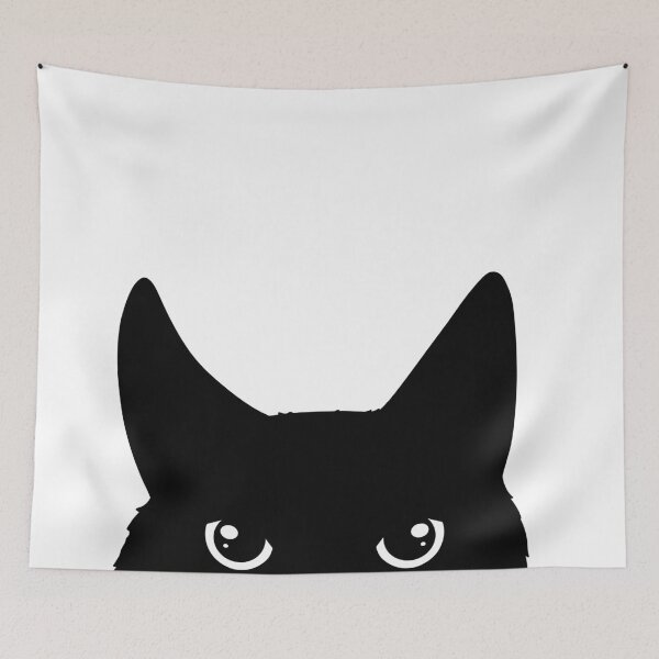 Item preview, Peeking Black Cat Silhouette  designed and sold by Lady-Lilac.