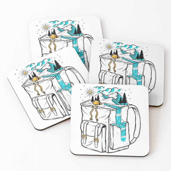 Item preview, Backpacker Travel Illustration designed and sold by VerboShop.