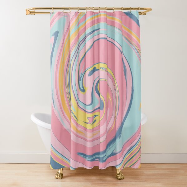 Trippy Twirl Shower Curtain