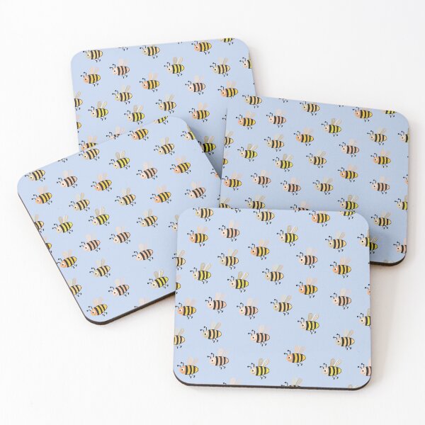 Item preview, Swarm of bees light blue designed and sold by SiStaDesign.