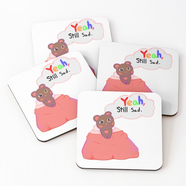 Item preview, yeah till sad. sad cute bear designed and sold by Enternamehereee.