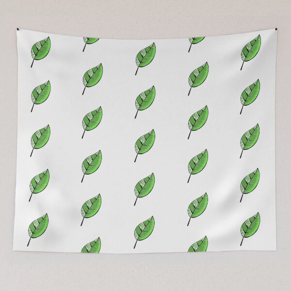 Item preview, Doodled green leaf  designed and sold by ArtishbyLisa.
