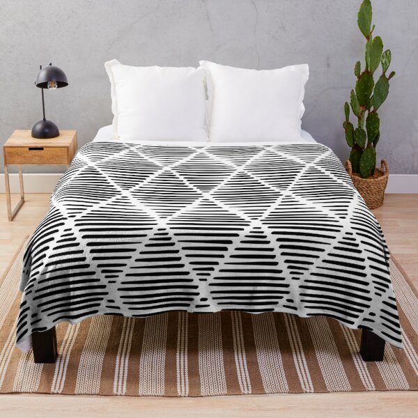 Item preview, Boho Triangles - Black + White designed and sold by NolkDesign.