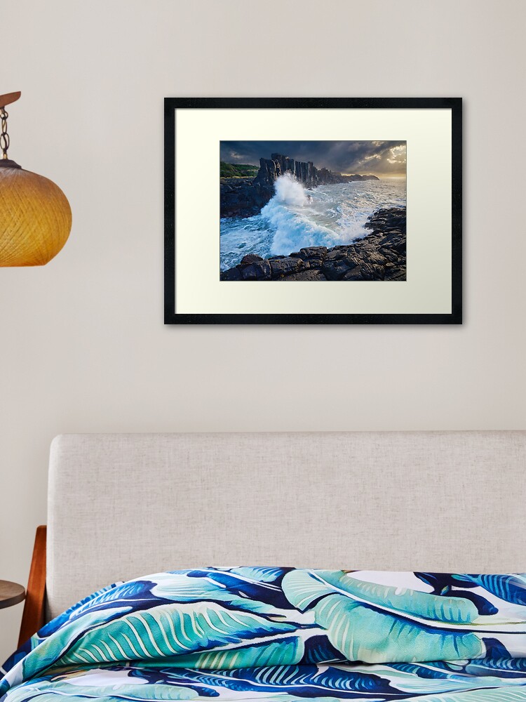 Thumbnail 2 of 7, Framed Art Print, Bombo Quarry, Kiama, New South Wales, Australia designed and sold by Chockstone.