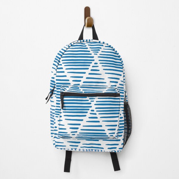Item preview, Boho Triangles - Blue + White designed and sold by NolkDesign.