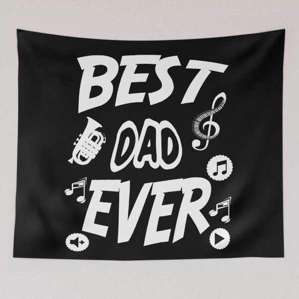 Item preview, Best dad ever music notes designed and sold by Fashimation20.