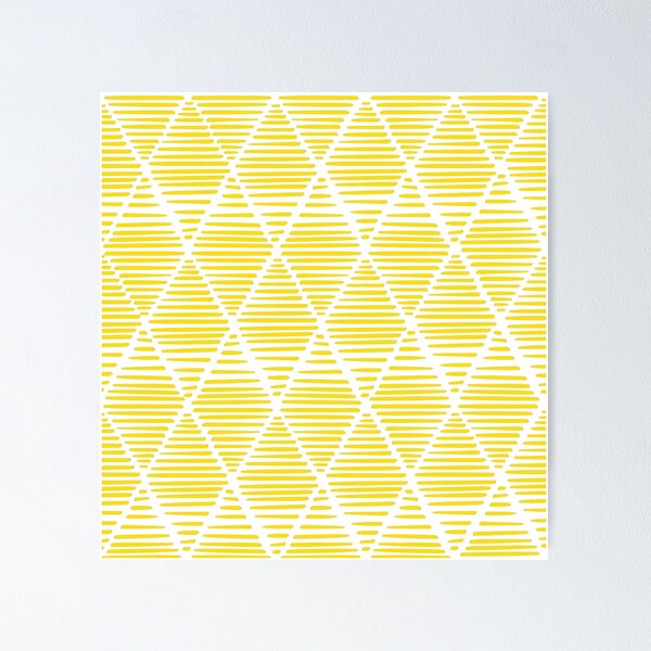 Item preview, Boho Triangles - Yellow + White designed and sold by NolkDesign.