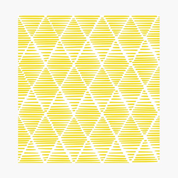 Item preview, Boho Triangles - Yellow + White designed and sold by NolkDesign.