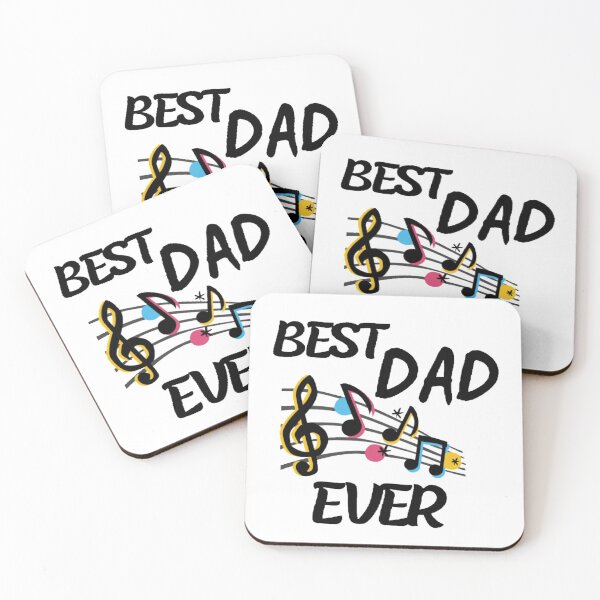 Item preview, Best dad ever music notes designed and sold by Simi2020.