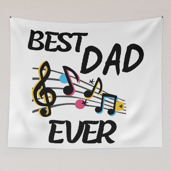 Item preview, Best dad ever music notes designed and sold by Simi2020.
