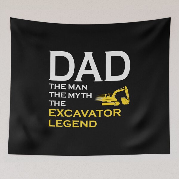 Item preview, Excavator Heavy Equipment Operator Dad Fathers day designed and sold by CuteDesigns1.