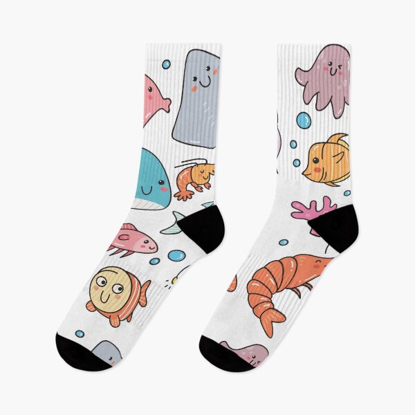 Item preview, Cute Sea Life Doodles designed and sold by SLAG-Creative.