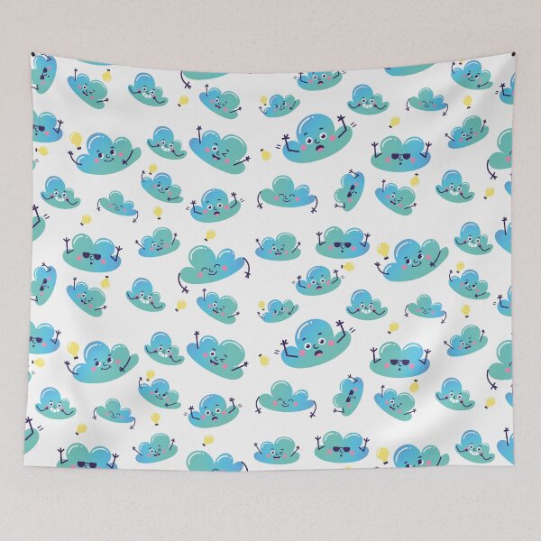 Item preview, Cute Clouds Cartoon designed and sold by TheImperfecto.