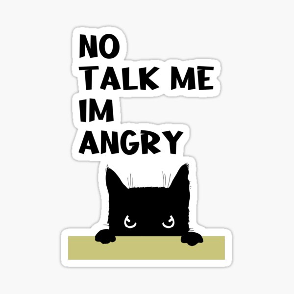 Angry Cat Sticker for iOS & Android