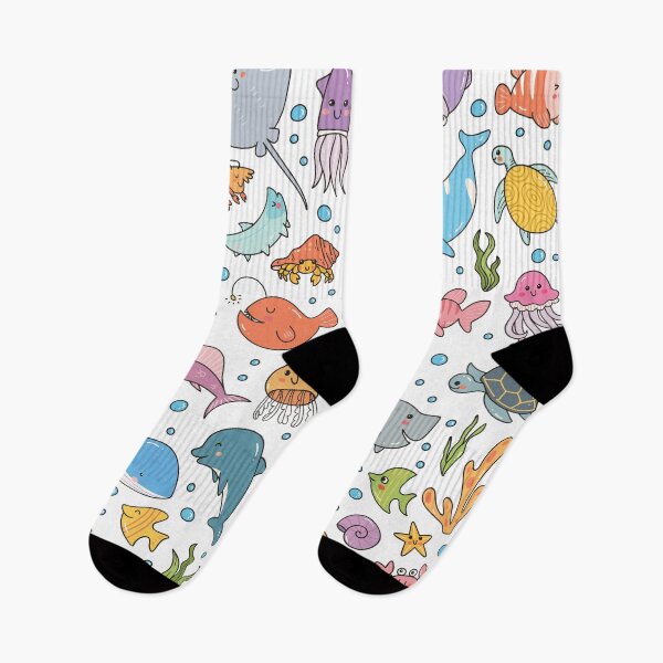 Item preview, Cute Ocean Life Doodles designed and sold by SLAG-Creative.