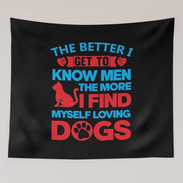 Item preview, Typography Best Loving Dogs designed and sold by teeuniq.