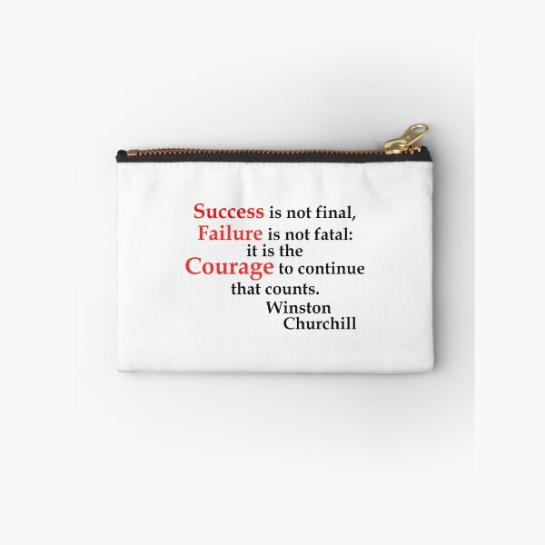 Item preview, Success Failure Courage Winston Churchill (WhiteT) designed and sold by OleKurmudgeon.
