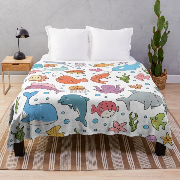 Item preview, Cute Ocean Life Doodles designed and sold by SLAG-Creative.
