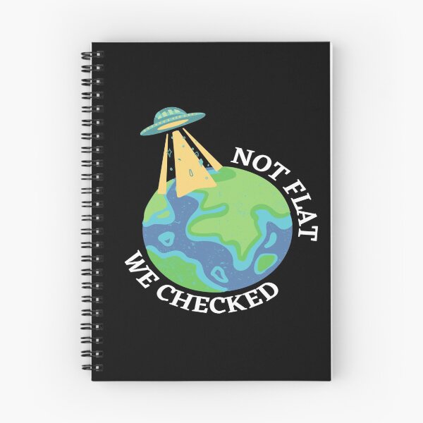 Item preview, Not Flat We Checked - Funny Science designed and sold by mewsis.