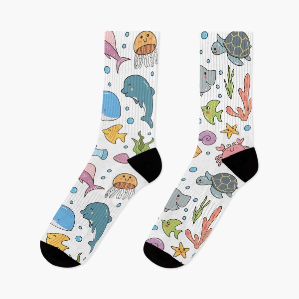 Item preview, Cute Collection of Ocean Life Doodles designed and sold by SLAG-Creative.