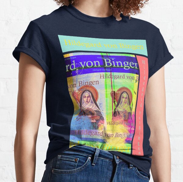 Vista previa del artículo con la obra «Retrato de Hildegarda de Bingen», diseñado y vendido por Mauswohn.