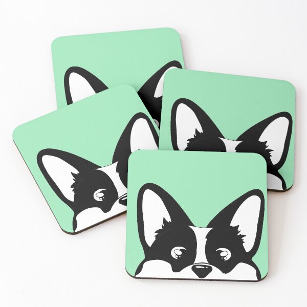 Artikelvorschau, Schwarz-weißer guckender Corgi entworfen und verkauft von Lady-Lilac.
