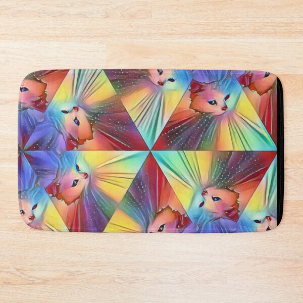 Item preview, Kaleidoscope trippy cat designed and sold by Cyberomiz.