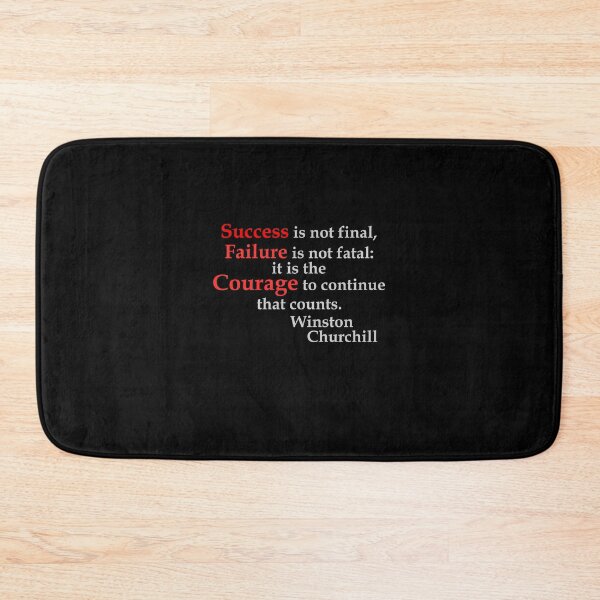 Item preview, Success Failure Courage Winston Churchill (BlackT) designed and sold by OleKurmudgeon.