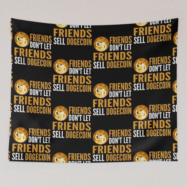 Item preview, Friends Don't Let Friends Sell Dogecoin Crypto DOGE Funny Cryptocurrency designed and sold by Bitcoin-Fashion.