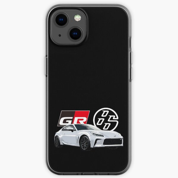 GR86 GAZOO RACING 86 APEX BLANC TOYOTARU Coque souple iPhone