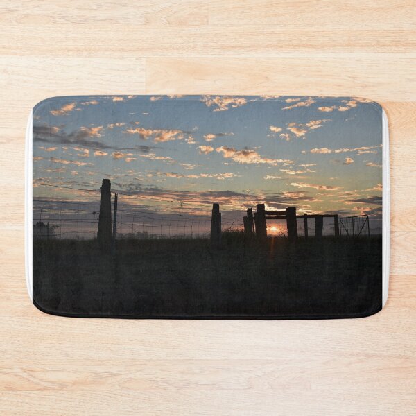 Item preview, 28th of April 2021 Sunrise through fence line on Rainbow Farm designed and sold by Rainbow Farm Photography.