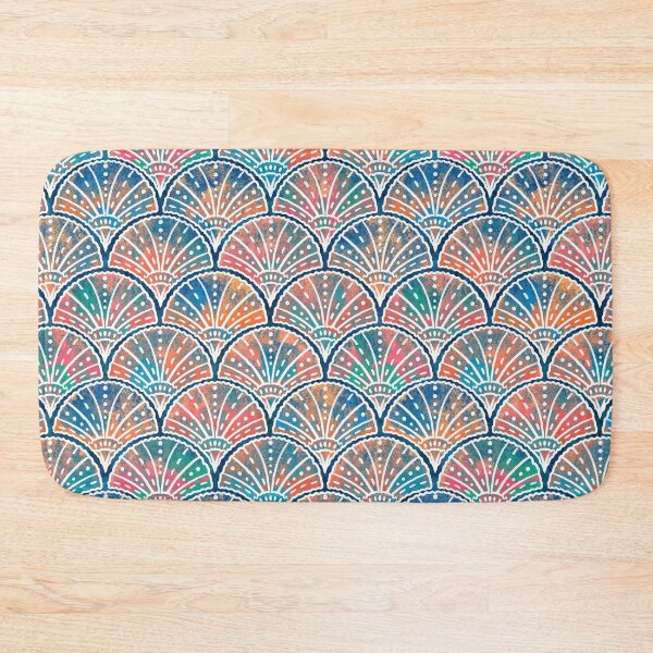 Item preview, Color Burst Boho Seashells Pattern designed and sold by DeKoro.