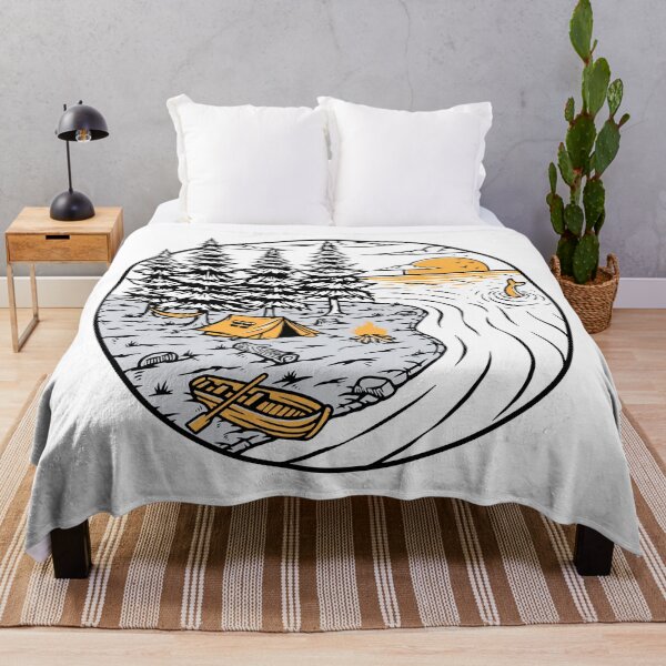 Item preview, Camping by the Lake Illustration designed and sold by VerboShop.