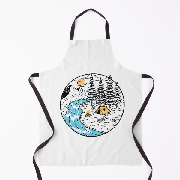 Item preview, Camping in Nature Monoline designed and sold by VerboShop.