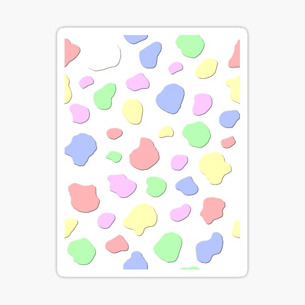 Pastel Blotches Sticker