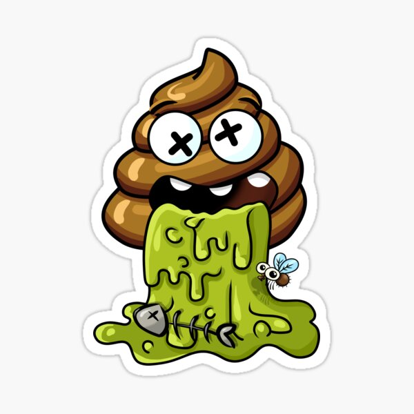 Puking Pile Sticker For Sale By Mike Vom Mars Redbubble 