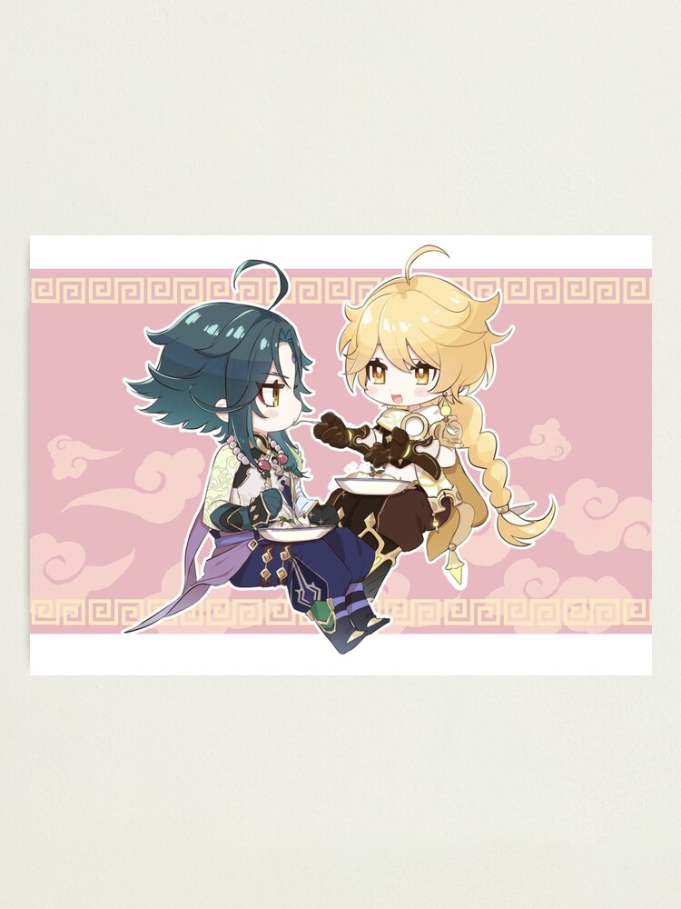 Xiao & Aether - Chibi | Genshin Impact | Photographic Print