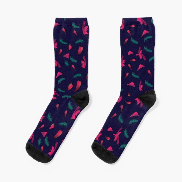 PRINTED FRENZY PINK SOCKS