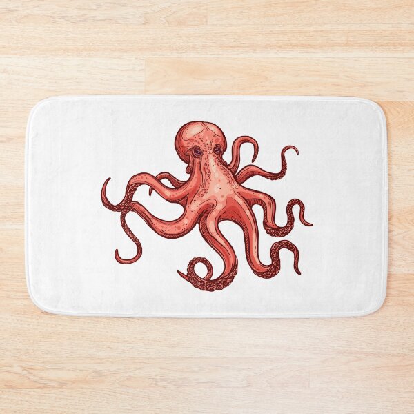 Item preview, angry orange octopus designed and sold by treasure-crafts.