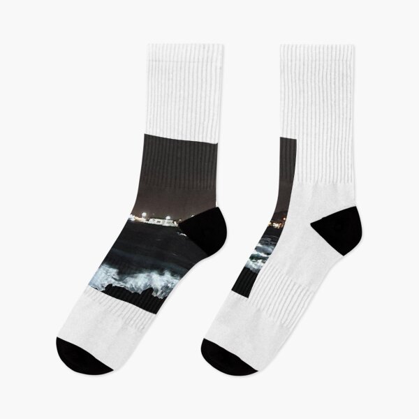 Item preview, The night view of Crashing great waves kimneyung port seen after sunset from Mokjisum, Jeju in Korea designed and sold by human8891.