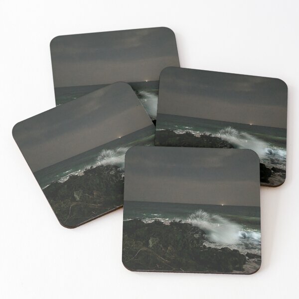 Item preview, Copy of The night view of Crashing great waves seen after sunset from Mokjisum, Jeju in Korea designed and sold by human8891.