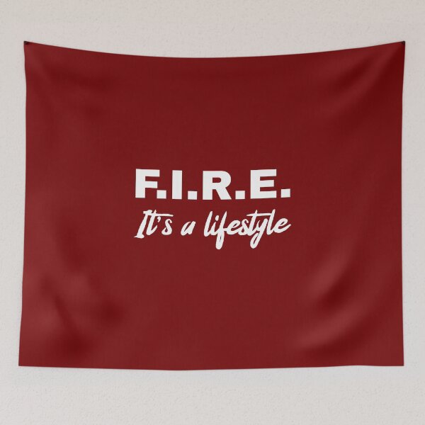 Item preview, Fire Movement It's a Lifestyle- white text on burgandy designed and sold by katiekendall.