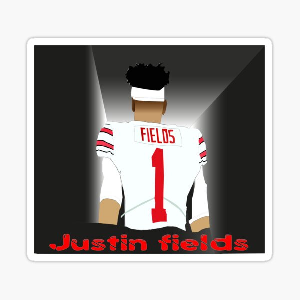 Justin Fields Jersey Sticker for Sale by cbaunoch