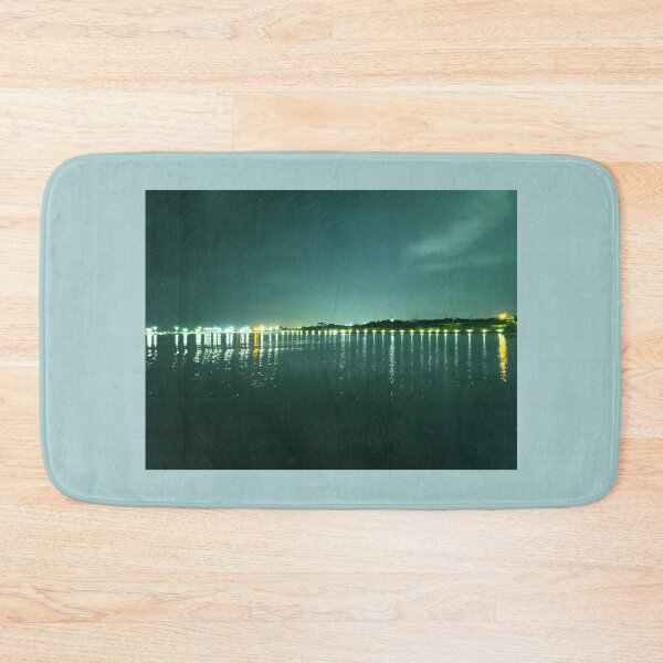 Item preview, The night view of kimneyung port seen after sunset from Mokjisum, Jeju in Korea designed and sold by human8891.